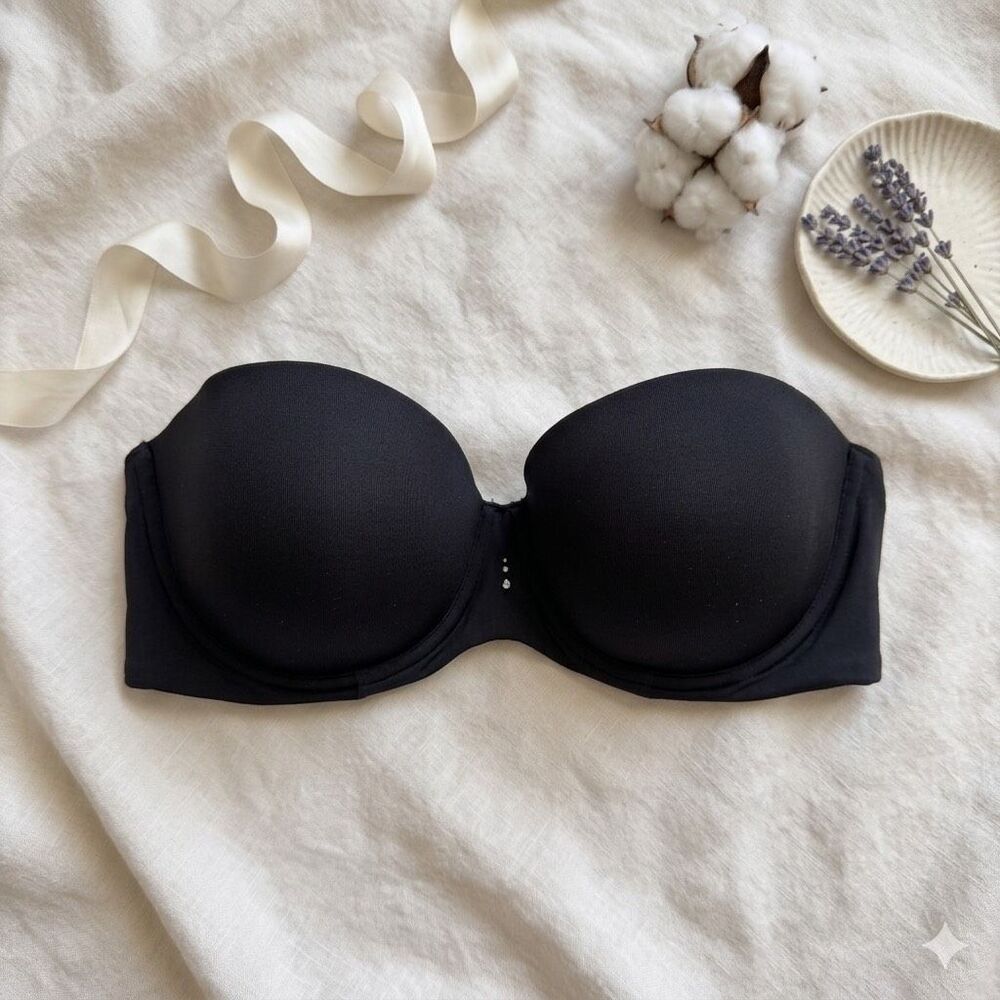 Soma Allura Multiway Strapless Bra 38D Black Lined Convertible Smooth Suppor